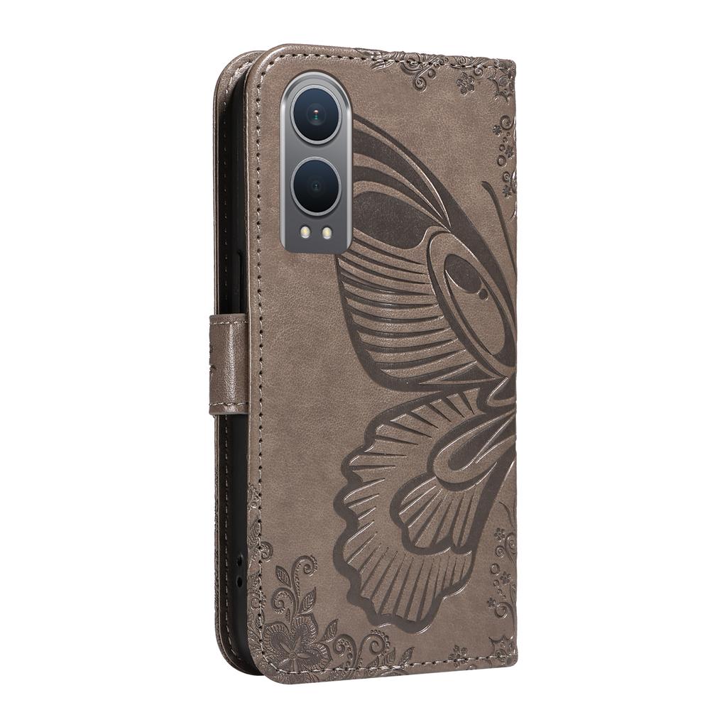 For OnePlus Nord CE4 Lite 5G/Oppo K12x 5G (China) Case Butterfly Pattern Leather Wallet Phone Cover