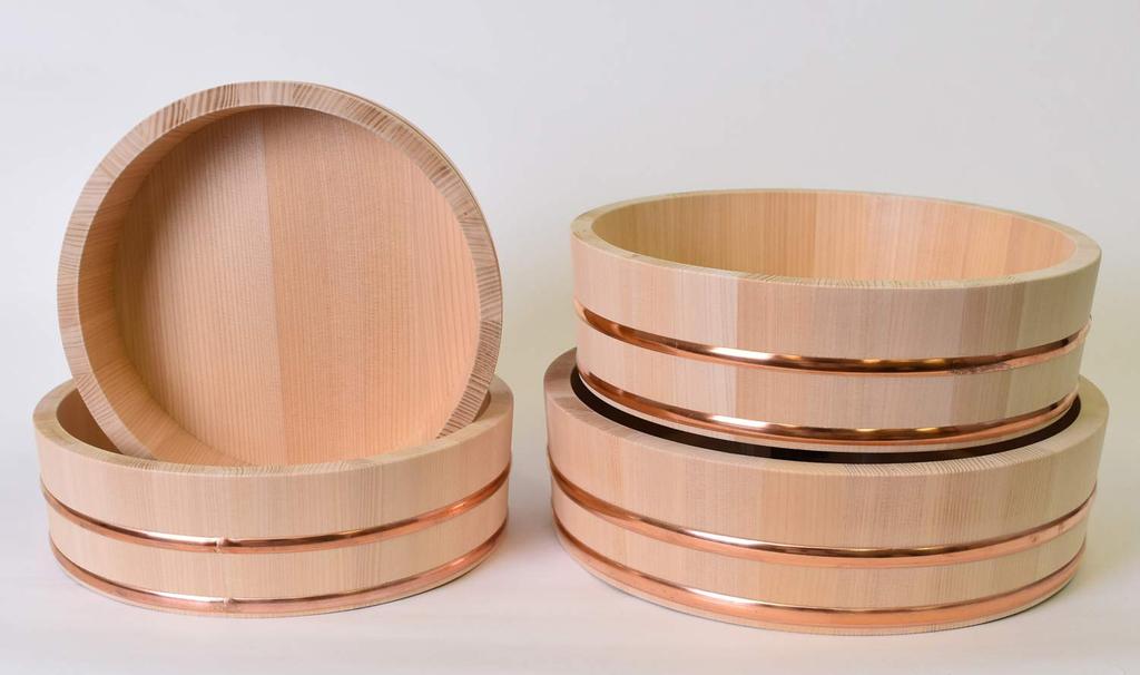 Kiso Crafts Ohitsu Made In Japan Wooden Sawara Sushi Rice Table 36cm Approximately 7 Servings FH-36