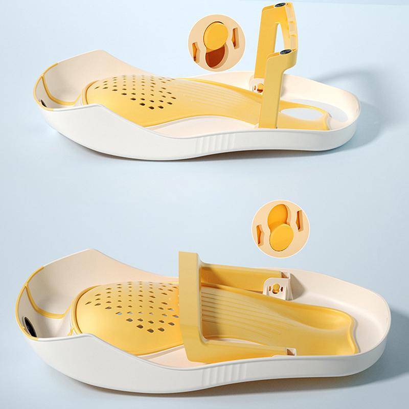 Складное сиденье для купания ребенка - Нескользящая сетчатая поддержка из полипропилена, Эргономичная конструкция спинки, Легко моющееся Рождественский подарок для малышей