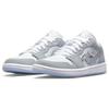 Jordan Air Jordan 1 Low top Vintage Basketball Shoes Women's Gray White DC0774-105(Team56-)