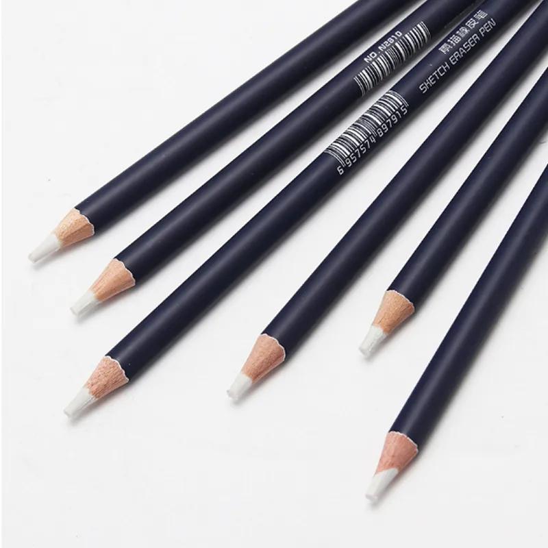 6 шт. ластики в форме карандаша для рисования, живописи, эскизов, высокоточный профессиональный ластик-хайлайтер, школьные и офисные принадлежности