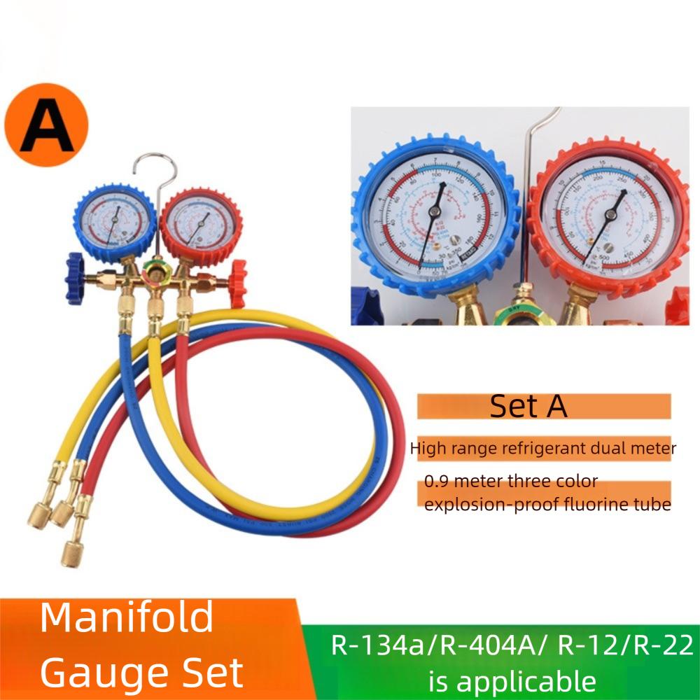 3 Way R410A Manifold Gauge Set  for R410a R22 R134a R404a Refrigerant
