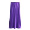 Fashion Kaslead Women's Silk Satin Skirt