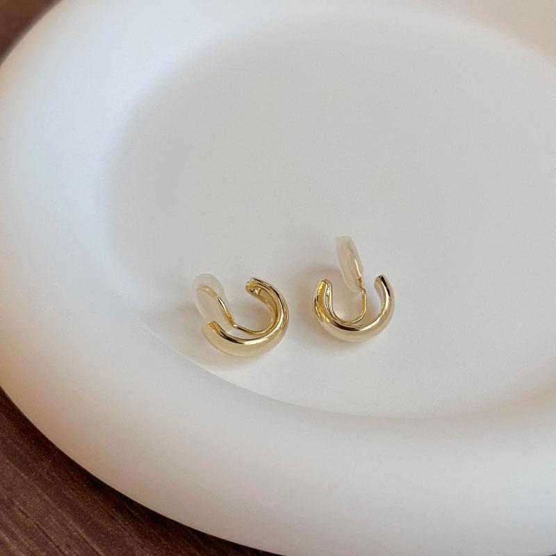 1 пара простых темпераментных клипс для ушей, винтажные милые серьги-клипсы для хряща без проколов для женщин и девочек, ювелирные изделия, аксессуары, подарки