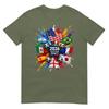 2026 Soccer World Usa Flag Burst Fan Tee TShirt