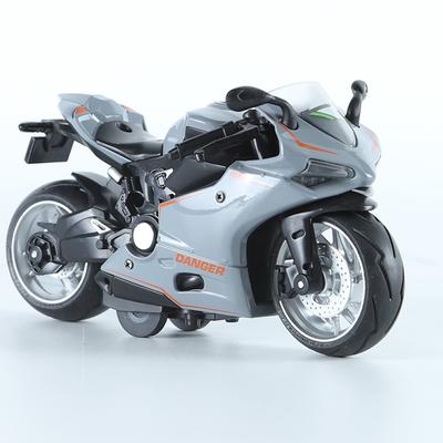 1/12 Ducati литая модель мотоцикла, игрушка с откидной спинкой, звуком и светом для детей, коллекция подарков для мальчиков и девочек