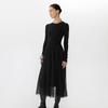 JNBY 2025 Spring Long Sleeve Round Neck Dress