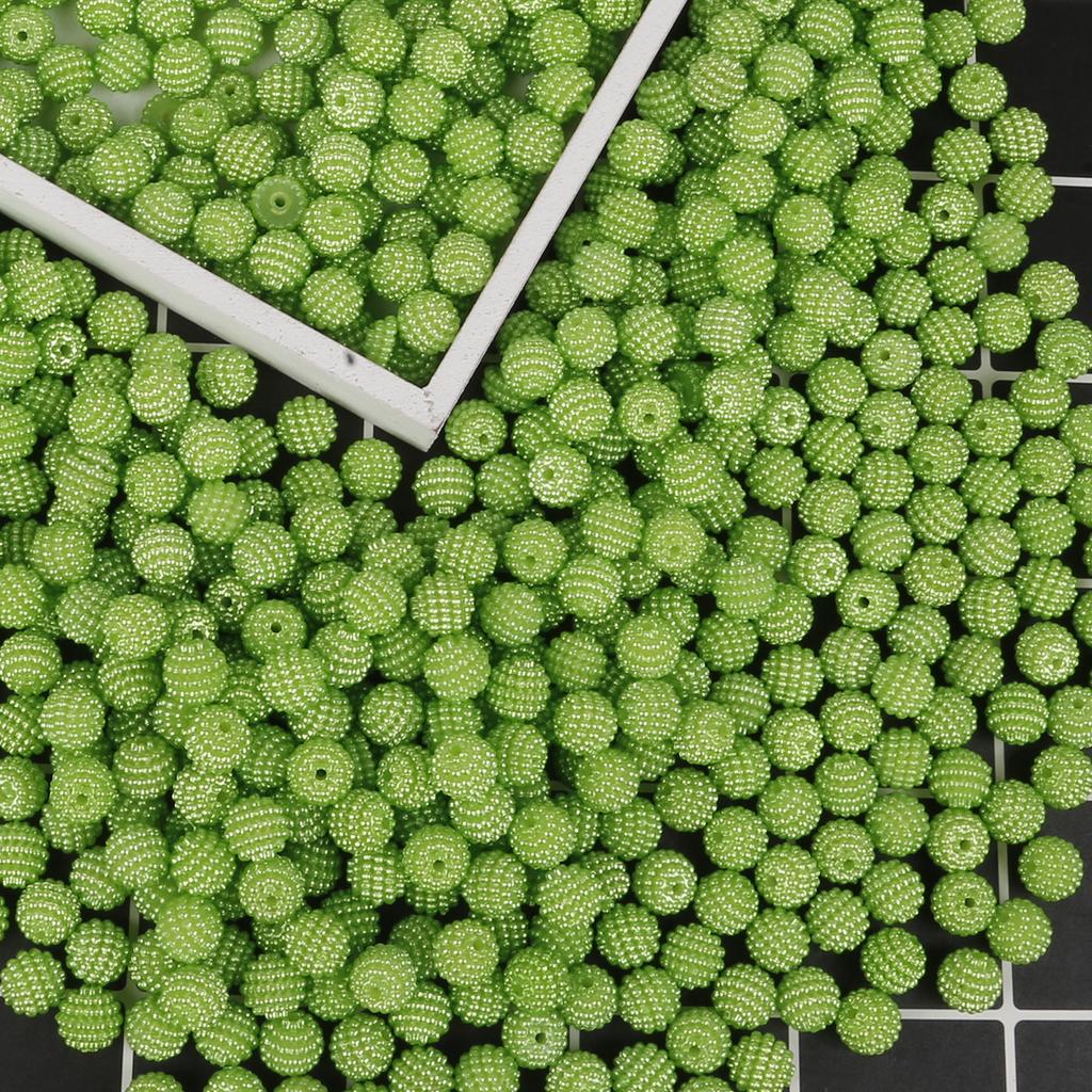500G Acrylic Beads Bayberry Beads Round Loose Beads Fit Europe Beads For Jewelry Making