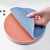 6pcs Multifunctional Kitchen Silicone Tableware Mat Round Non Slip Heat Resistant Coffee Cup Coasters Pot Holder Table Placemat Tools