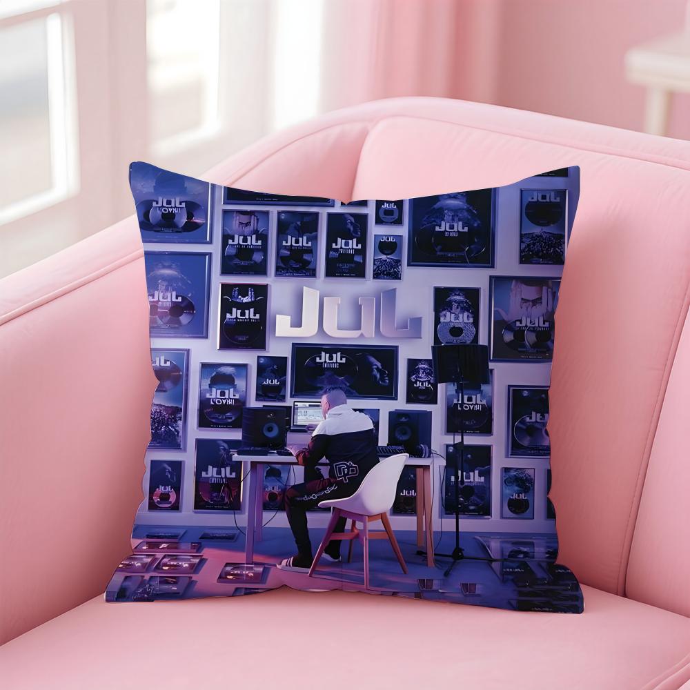 popular singer JuL Cushion Cover Comfortable Reversible Pillow Cover Ideal for Car Sofa Bedroom & Beyond