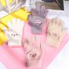 Cycling Student Plush Men Women  Gloves Knitted Gloves Full Finger Warm Mittens