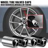 4Pc/set Car Styling 3D Wheel Tire Valve Stem Caps Auto Accessories For Tesla Model 3 Model S Model X Model Y Cybertruck Roadster