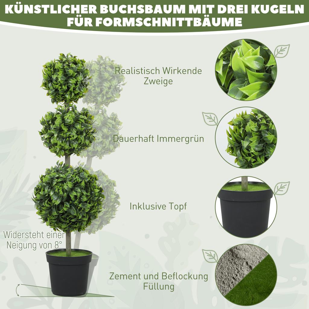 Potted Artificial Plants, Plastic Leaves, Flocked Soil, Green