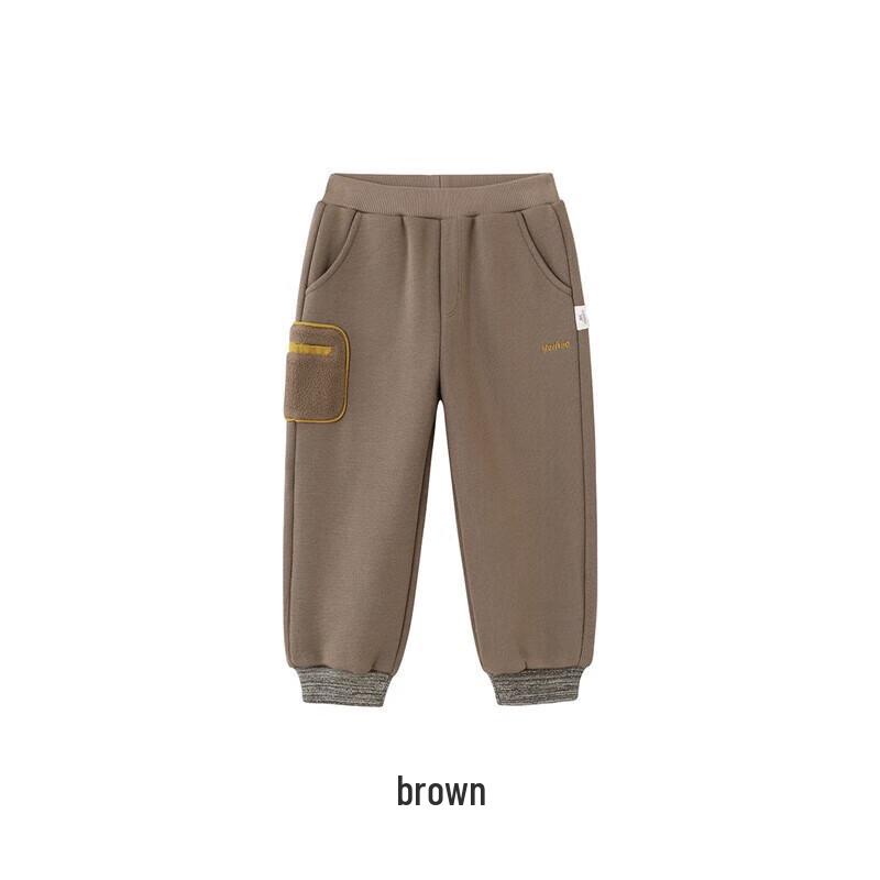 YeeHoo Boys' Fleece-Lined Winter Casual Trousers