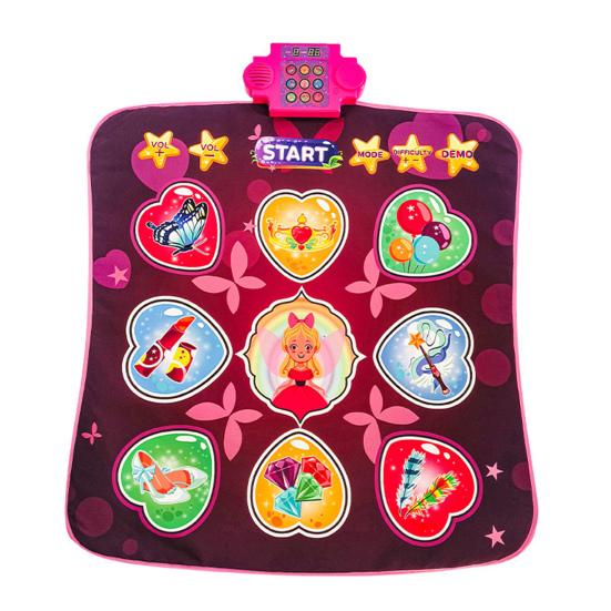 Танцевальный коврик со светодиодной подсветкой, регулировкой громкости, встроенной музыкой, игровыми режимами, для мальчиков и девочек, электронный светящийся ритмичный коврик для шагов, подарок, образовательная музыкальная игрушка