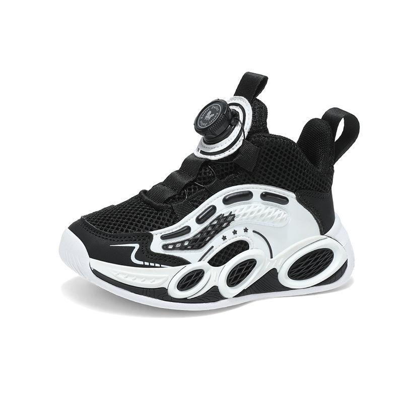 Boys' Sneakers 2025 Autumn New Children's Shoes Mesh Breathable Running Shoes Student Boys Basketball Shoes