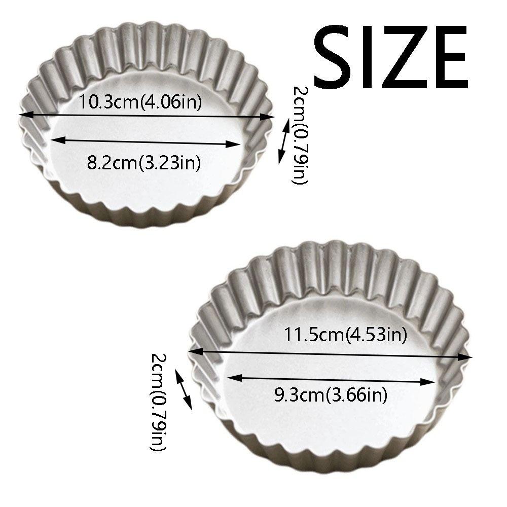 Flower Shape Egg Tart Molds Edge-patterned Pie Plate Mould Pizza Baking Pan Pastry Making