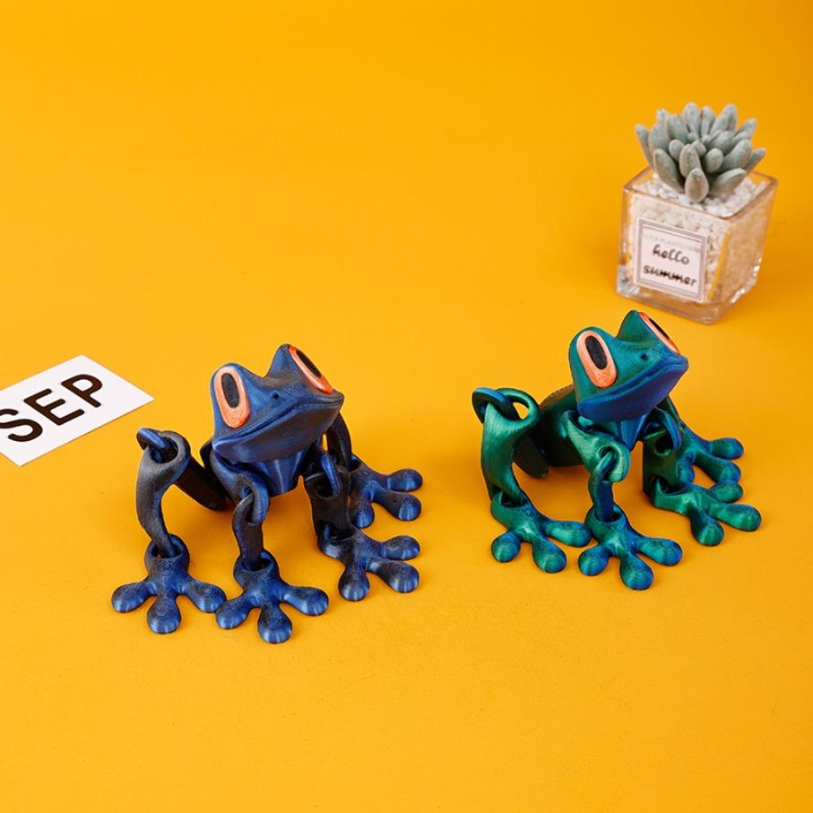 Creative and Funny Lifelike 3D Frog Variable Design Refrigerator Magnets Cute Refrigerator Magnets Whiteboard Sticker Decorative