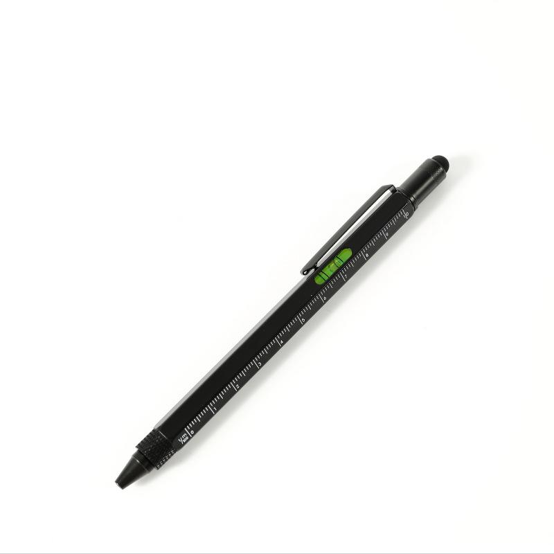 6-in-1 Multi-functional Tool Pen: Touchscreen Stylus, Double-ended Screwdriver, Ruler, Metal Ballpoint