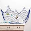 Fishing Net Decoration Wall Art Cotton Fish Net Picture Wall Hanging Fishing Net for Hawaiian Themed Party Under The Sea Party Decoration
