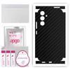 apgo Protective Skin Sticker for the Back+sides Compatible with Samsung Galaxy A54, Full Wrap Film, Foil, Vinyl - Pattern Carbon Black