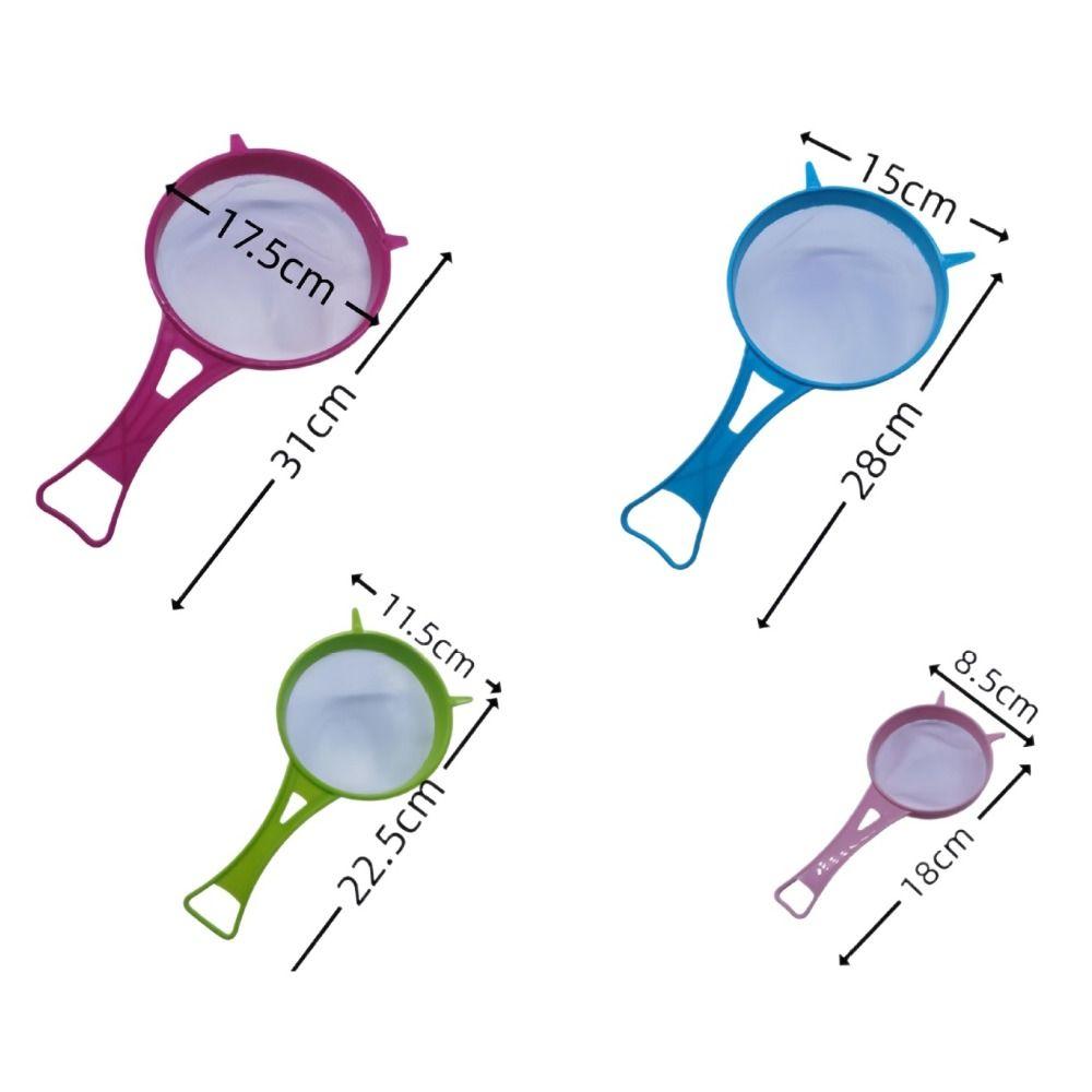 4Pcs/Set Juice Tea Filter Filter Colander Soy Milk Flour Sieve Scoop Strainer Kitchen Tools