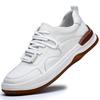 Men's Shoes  Spring and Summer New Hollow Little White Shoes Leather Breathable Trend Versatile Sports Casual Shoes Men