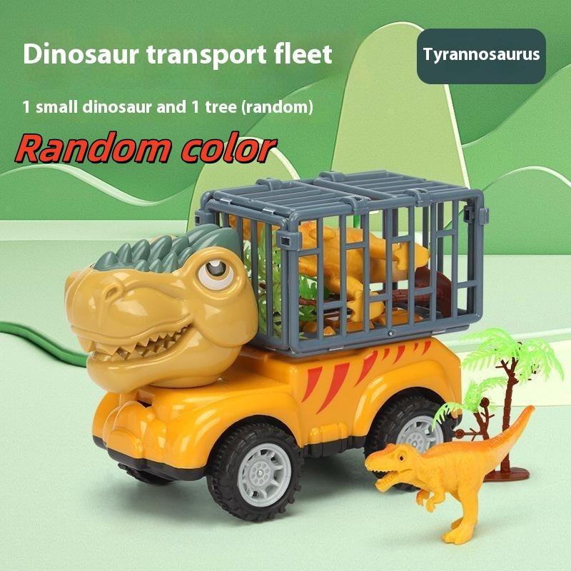 1 Set Transport Truck Toys For Boys Toddlers T-Rex Dinosaur Games Monster Truck Pull Back Dinosaur Truck Toy Car