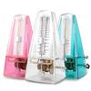 Metronome Transparent Mechanical Metronome Guitar Piano Gujen Violin Instrument High Precision Metronome One (Color Clear, Size Size)