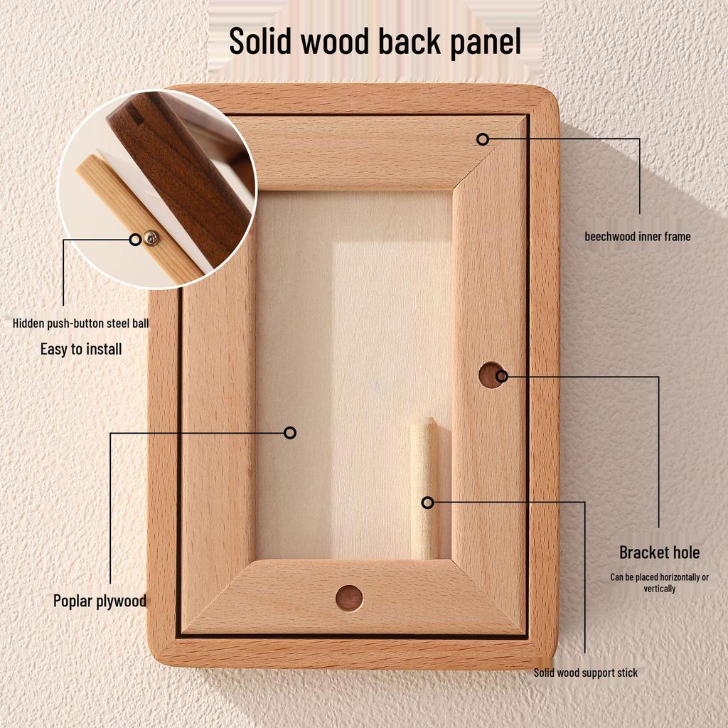 Фоторамка из черного ореха с двойными закругленными углами — персонализированная настольная рамка для фотографий, сделанная своими руками.