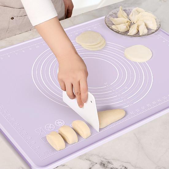 Kneading Pad Scale Design Dough Rolling Mat Convenient Silicone Non-Stick Pastry Mat for Home Kitchen