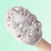 2 в 1 Мочалка для душа, скраб для тела, губка для ванны, полотенце, инструмент для ванной, отшелушивающие перчатки, очищение тела, банный цветок