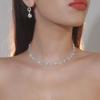 Luxury Rhinestone Necklace & Earring Bridal Set - High-End Wedding Jewelry Accessories