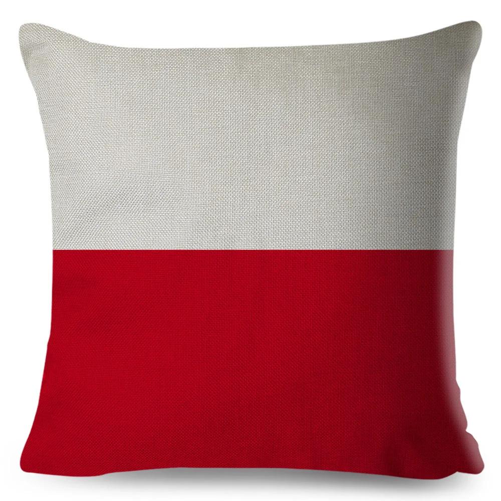 Чехол на подушку с национальным флагом в 50 стилях для дивана, декор для детской комнаты, наволочка с геометрическим принтом, наволочка из полиэстера 45x45 см