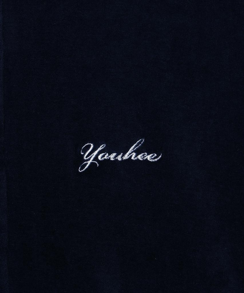 Велюровый спортивный топ Youhee, темно-синий