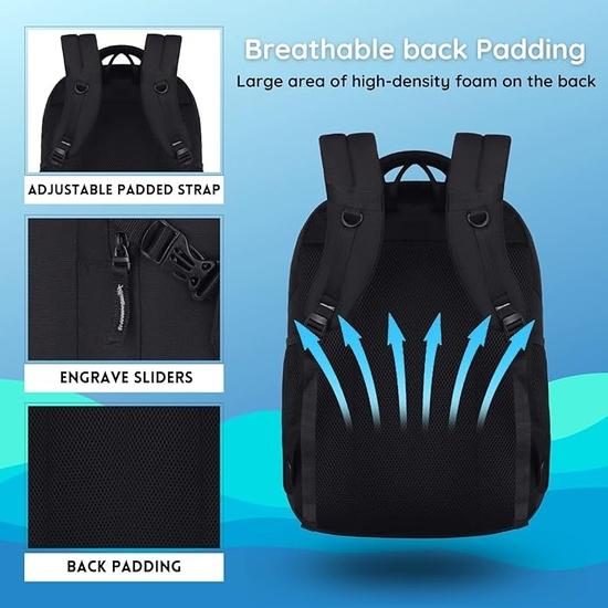 Рюкзак для ноутбука WildHorn 10 л для мужчин/женщин I Подходит для ноутбука до 15,6" I Водонепроницаемый I Дорожные/деловые/студенческие рюкзаки