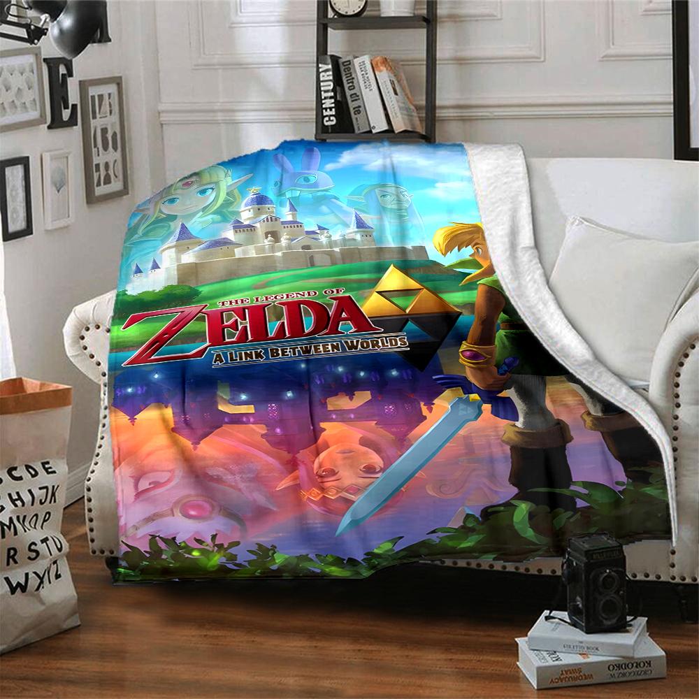 1pc Game Zelda Blanket, Gift, for Men and Women, Soft Blanket, Good for Sofa Bed Couch Travel, Lightweight Flannel Blanket