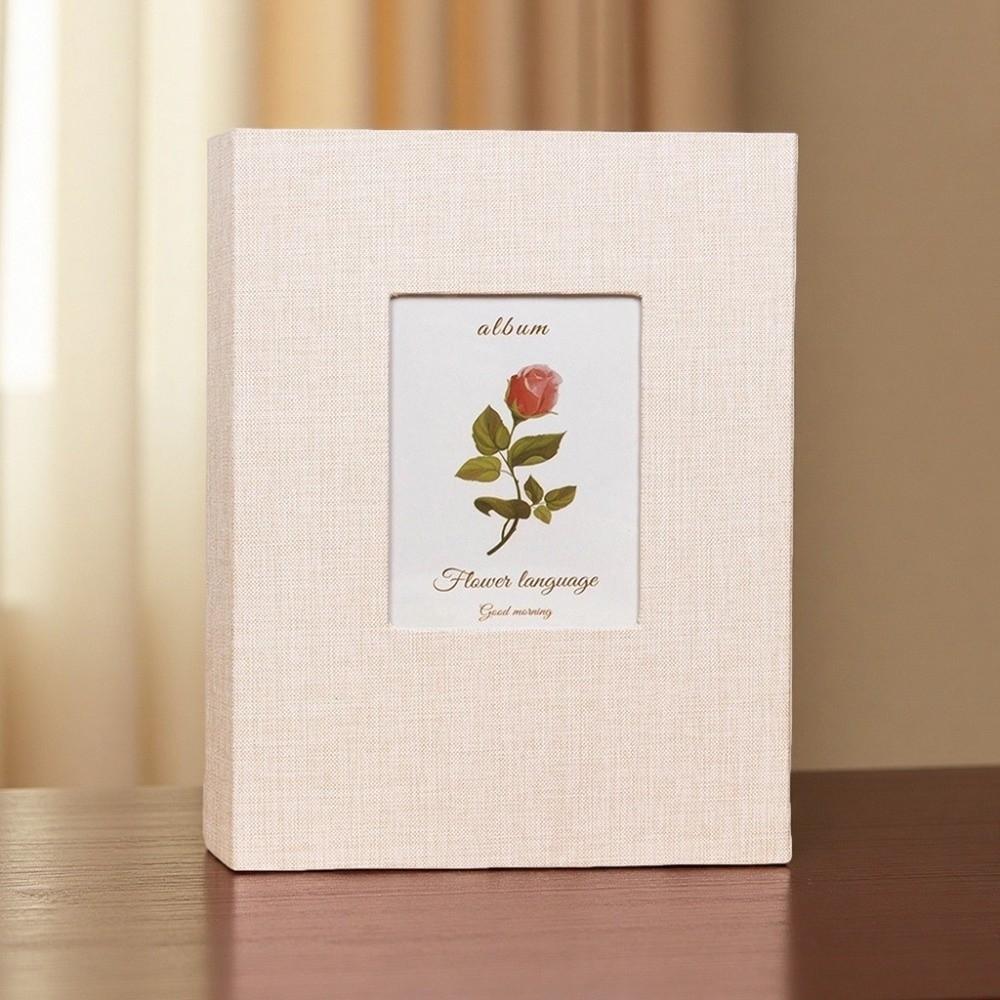 200 Pockets Photo Album Linen Cover Photo Storage New Slip-in Picture Albums Children Growth