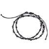 Artemis Classic Onyx Wax Cord Double Bracelet ACB0120 Серебряные аксессуары Брендовые ювелирные изделия Серебряный браслет из кожи 925 [Artemis Classic]
