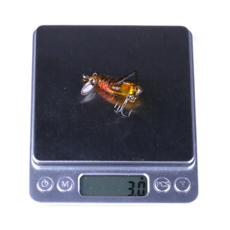 3,5 см 3 г приманка бионическая искусственная приманка для рыбалки на крикета 5 цветов моделирование кузнечика морская рыбалка