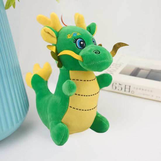 2024 год, мультяшный дракон, плюшевая кукла, игрушка, китайский дракон, зодиакальный талисман, кукла, брелок, чучело, кукла, кулон, украшение фестиваля, подарок на Новый год