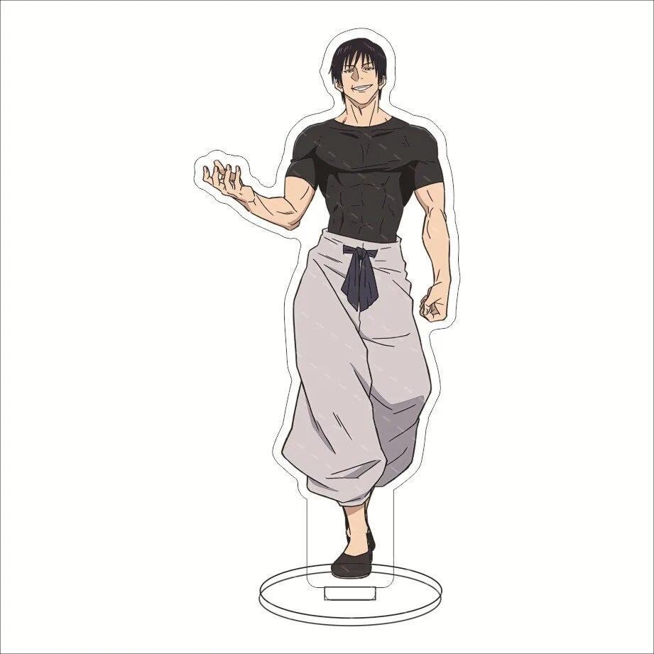 Аниме дзюдзюцу кайсен акриловая подставка Fushiguro Toji Geto Suguru Satoru Gojo фигурка ПВХ настольная подставка модель игрушки 15 см