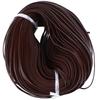 Manual DIY Flat Leather Cord 100m Long Braided First Layer Leather Crafted CordDeep Coffee