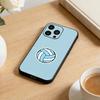 S-Волейбол Расписной Чехол для Телефона Для iPhone 16,15,14,13,12,17,Pro Max,Plus Силиконовый Черный Чехол