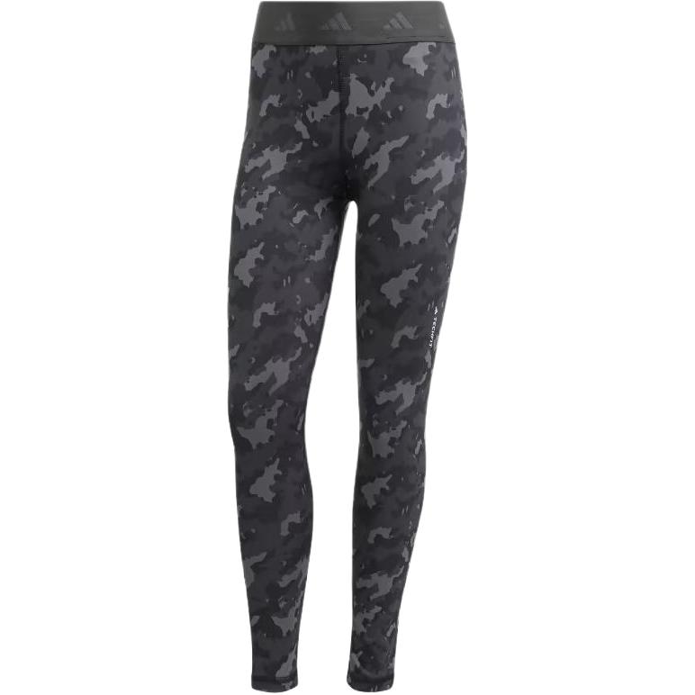 Women's Leggings Adidas Women's Techfit Camo 7/8 Leggings Grey Six/Carbon