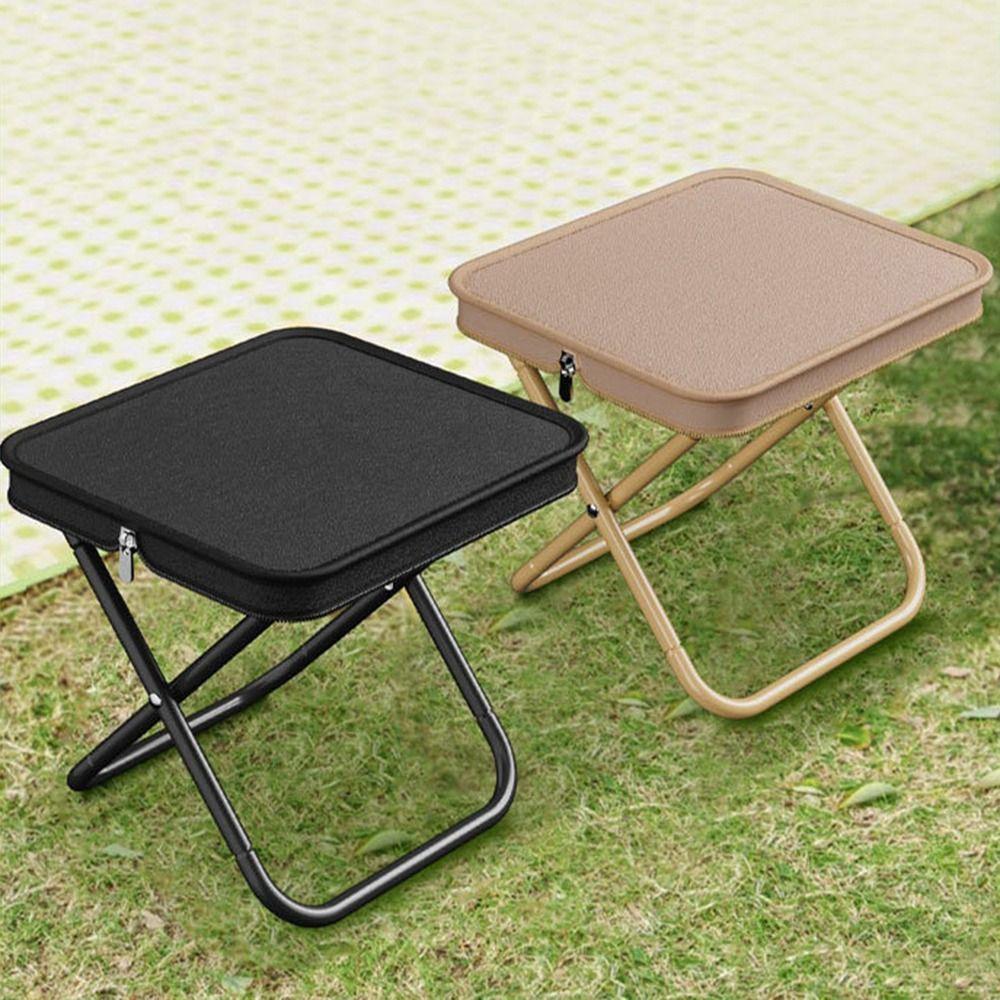 Portable Folding Chair Wear-resistant Fishing Stool Compact Pencil Case Stool Riding