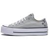 Converse Chuck Taylor Seasonal Comfortable Versatile Durable Low-Top Canvas Shoes Women Sneakers Gray A15539C
