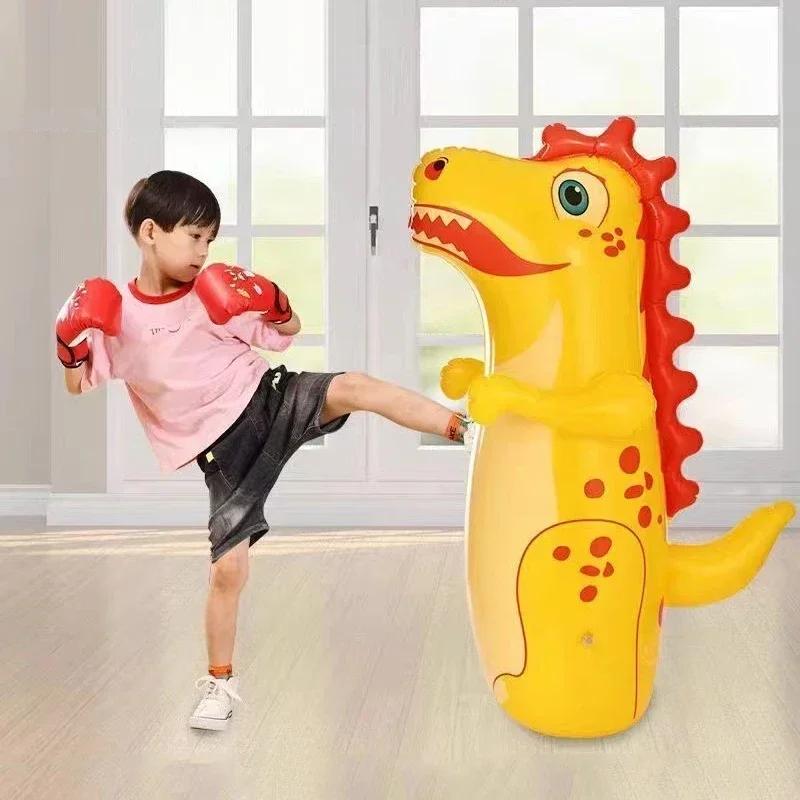 Tumbler Boxing Inflatable Dinosaur Punching Bag Boys Games Sport Toys Christmas Birthday Gift for Boys Girls Parent Child Toys