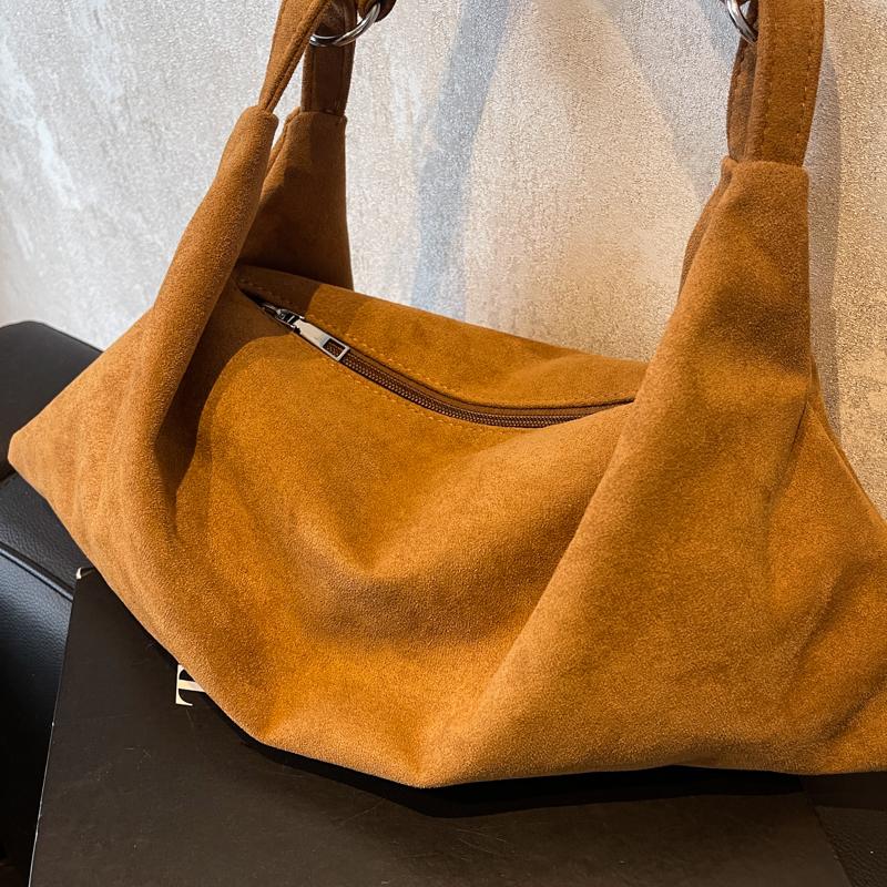 Women New Fashion Big Soft Handbags and Purses Vintage 2024 Winter Trend Simple Y2K Crossbody Bag Lady Shoulder Bag