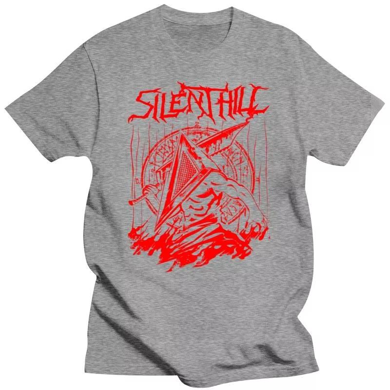 Футболка унисекс Silent Red Thing Silent Hill Pyramid Head Heavy Metal Band Футболка Horror Футболка Video Game Футболка Movie Retro